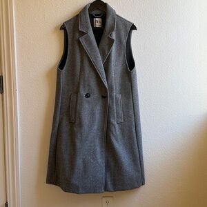 Zara Gray Wool Blend Vest